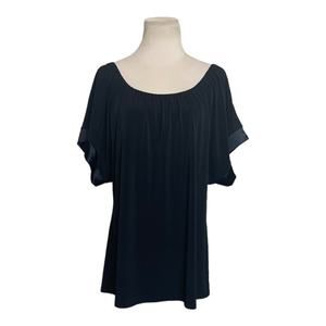 Express black short sleeves blouse size Large